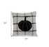 Grey Plaid Pumpkin Throw Pillow