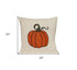 Pumpkin Silhouette Throw Pillow