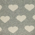 Grey And Ivory Hearts Knitted Baby Blanket