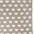 Grey And Ivory Hearts Knitted Baby Blanket