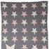 Grey Ivory And Pink Stars Knitted Baby Blanket