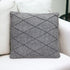 20" Gray Cotton Throw Pillow