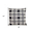 Lead Grey Checkered Pillow