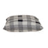 Lead Grey Checkered Pillow