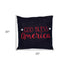 Navy Blue Patriotic Throw Pillow