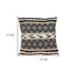 Black And Sand Woven Decorative Pillow