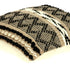 Black And Sand Woven Decorative Pillow