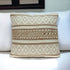 Linen And Brown Jute Throw Pillow