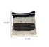 Black And Ivory Textured Throw Pillow