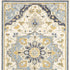 3'X8' Blue And Ivory Bohemian Runner Rug