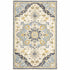 3'X8' Blue And Ivory Bohemian Runner Rug