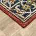 3'X8' Red And Blue Bohemian Area  Rug