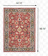 3'X8' Red And Blue Bohemian Area  Rug