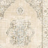 9'X12' Beige And Ivory Center Jewel Area Rug