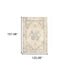 2'X3' Beige And Ivory Center Jewel Area Rug