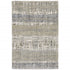 8'X10' Grey And Ivory Abstract Lines  Area Rug