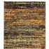 2'X8' Gold And Slate Abstract Runner Rug