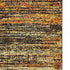 2'X8' Gold And Slate Abstract Runner Rug