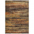 2'X8' Gold And Slate Abstract Runner Rug