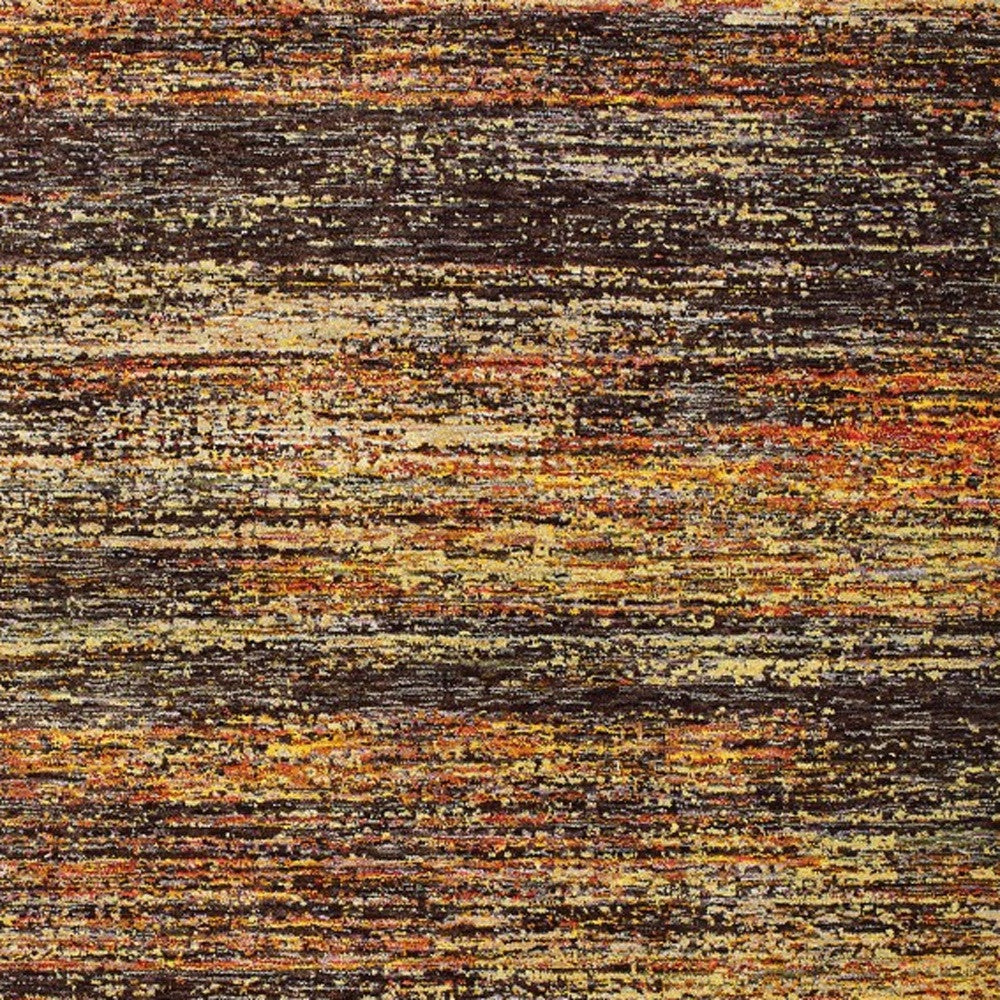 8'X10' Gold And Slate Abstract Area Rug