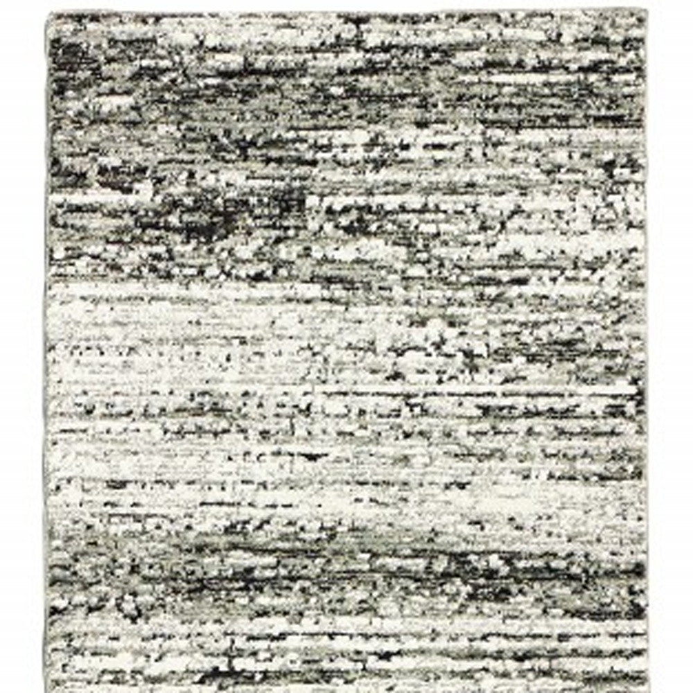 6'X9' Ash And Slate Abstract Area Rug