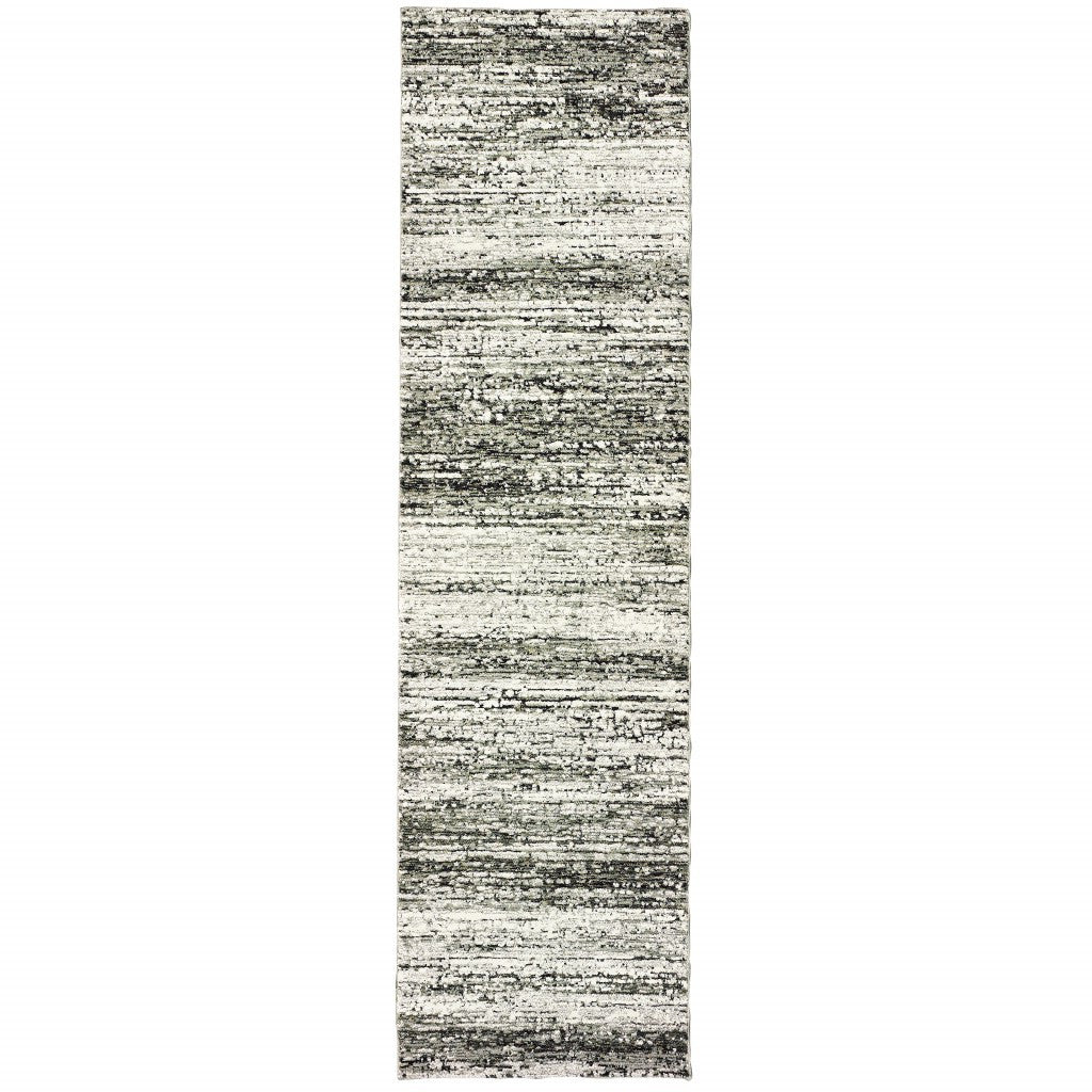 6'X9' Ash And Slate Abstract Area Rug