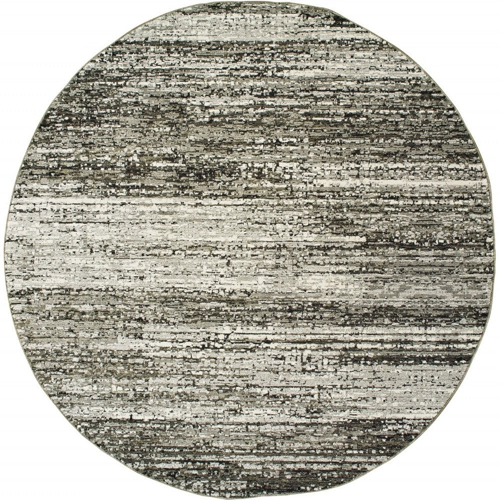 2'X8' Ash And Slate Abstract Runner Rug