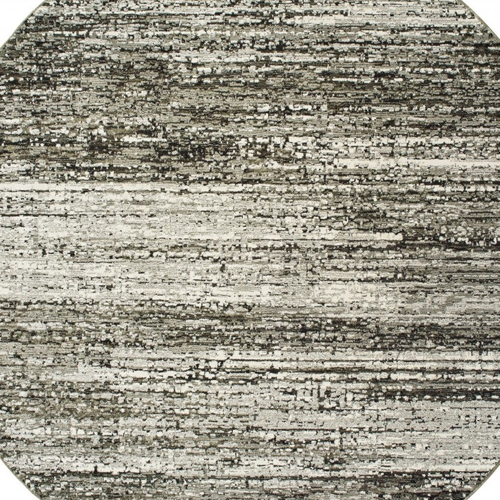 2'X8' Ash And Slate Abstract Runner Rug