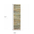 2'X8' Gold And Green Abstract Runner Rug