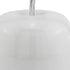 White Medium  Apple Shaped Aluminum Accent Home Decor