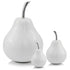 White Medium  Pear Shaped Aluminum Accent Home Decor