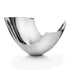 Silver Aluminum Modern Abstract Centerpiece Bowl