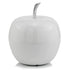 White Coated Mini Apple Shaped Aluminum Accent Home Decor