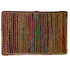 2' X 3'  Rainbow Colors Jute Rag Braided Scatter Rug