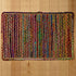 2' X 3'  Rainbow Colors Jute Rag Braided Scatter Rug