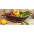 Colorful Braided Jute Centerpiece Basket With Handles