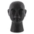 11" Matte Black Ceramic  Bust Decorative Sculpture