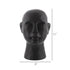 11" Matte Black Ceramic  Bust Decorative Sculpture