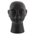 11" Matte Black Ceramic  Bust Decorative Sculpture