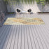 7' x 10' Gray and Ivory Moroccan Indoor Outdoor Area Rug