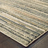 8' Ivory Sage Abtract Lines Indoor Runner Rug