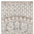 7' Ivory Grey Distressed Oversize Medallion Indoor Runner Rug