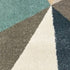 2' X 3' Blue Green Beige Retro Wedge Indoor Area Rug