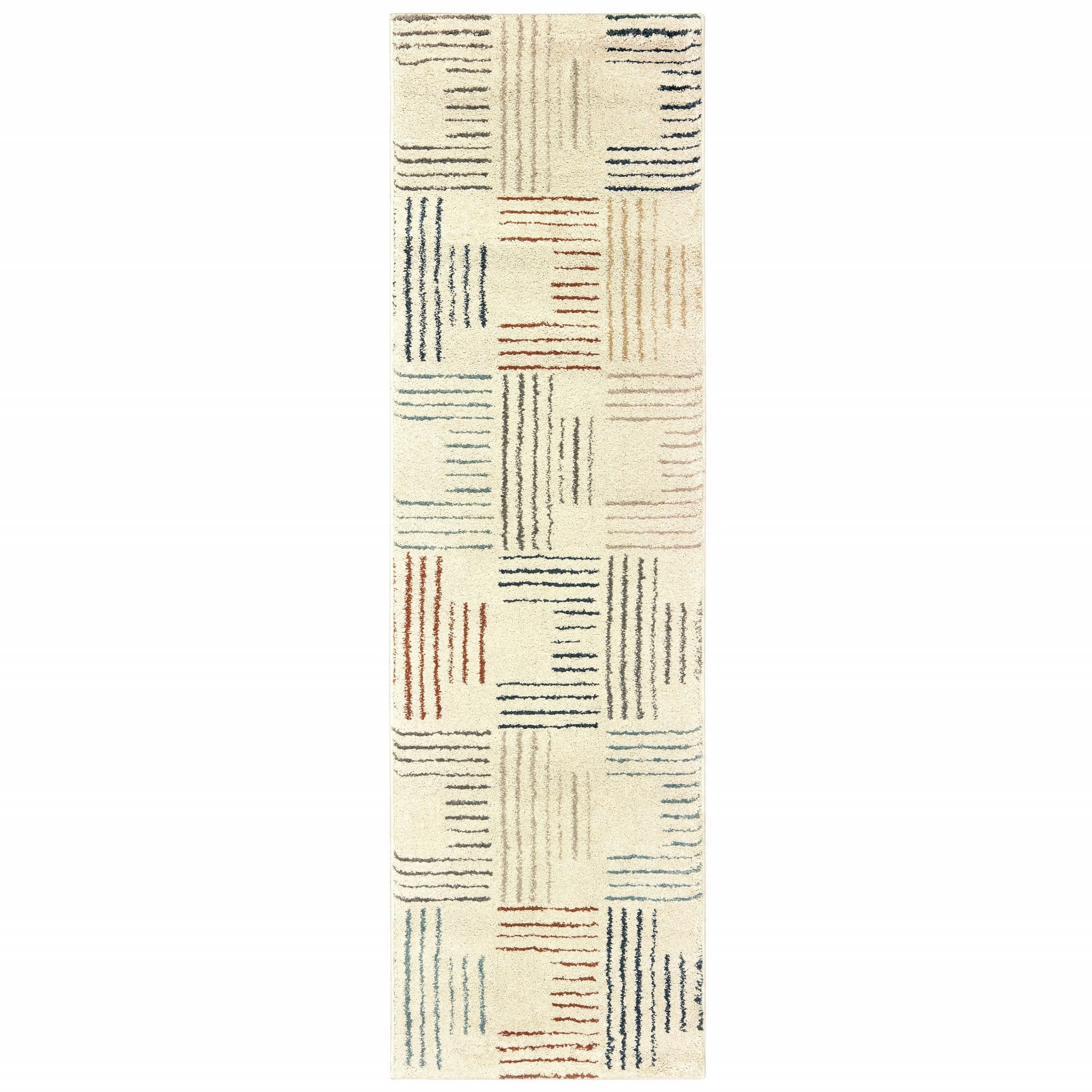 2' X 3' Ivory Multi Neutral Tone Scratch Indoor Accent Rug