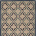 4' X 6' Blue And Ivory Geometric Indoor Outdoor Area Rug