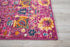 6' Fuchsia Floral Power Loom Runner Rug