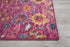 6' Fuchsia Floral Power Loom Runner Rug