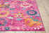 6' Fuchsia Floral Power Loom Runner Rug