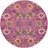 4' X 6' Fuchsia Floral Power Loom Area Rug