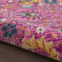 4' X 6' Fuchsia Floral Power Loom Area Rug